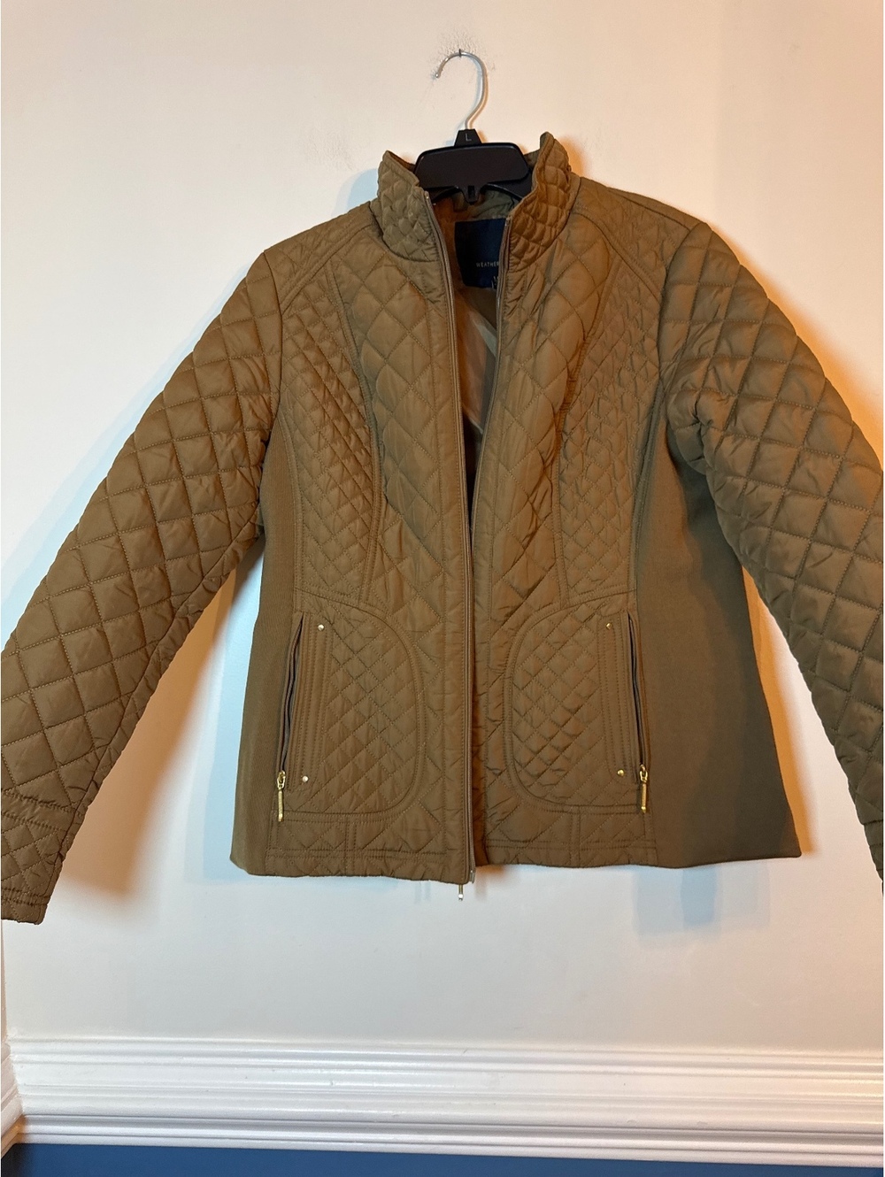 Weatherproof Quilted Brown Jacket Large women’s casual modern